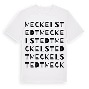 Meckelstedt ordlek t-shirt – ekologisk bomull t-shirt från Pinshirt