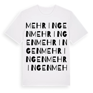 Mehringen ordlek t-shirt – ekologisk bomull t-shirt från Pinshirt