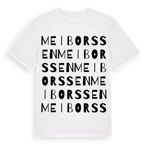 Meiborssen ordlek t-shirt – ekologisk bomull t-shirt från Pinshirt