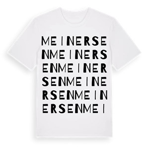 Meinersen ordlek t-shirt – ekologisk bomull t-shirt från Pinshirt