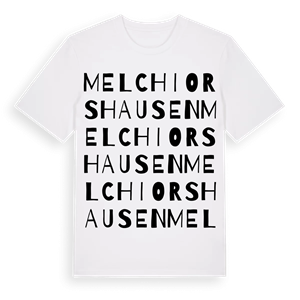 Melchiorshausen ordlek t-shirt – ekologisk bomull t-shirt från Pinshirt