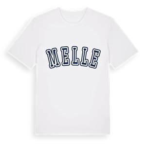Melle college t-shirt – ekologisk bomull t-shirt från Pinshirt