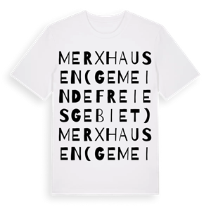 Merxhausen (gemeindefreies Gebiet) ordlek t-shirt – ekologisk bomull t-shirt från Pinshirt