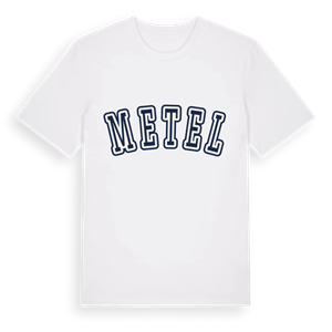 Metel college t-shirt – ekologisk bomull t-shirt från Pinshirt