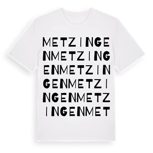 Metzingen ordlek t-shirt – ekologisk bomull t-shirt från Pinshirt