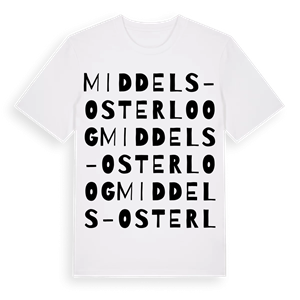 Middels-Osterloog ordlek t-shirt – ekologisk bomull t-shirt från Pinshirt