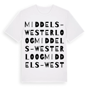 Middels-Westerloog ordlek t-shirt – ekologisk bomull t-shirt från Pinshirt