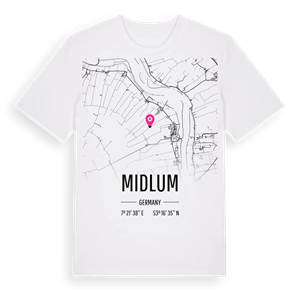 Midlum karta t-shirt – ekologisk bomull t-shirt från Pinshirt