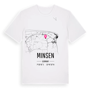 Minsen karta t-shirt – ekologisk bomull t-shirt från Pinshirt