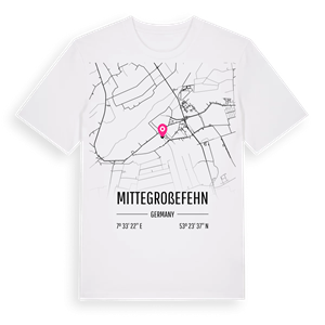 Mittegroßefehn karta t-shirt – ekologisk bomull t-shirt från Pinshirt
