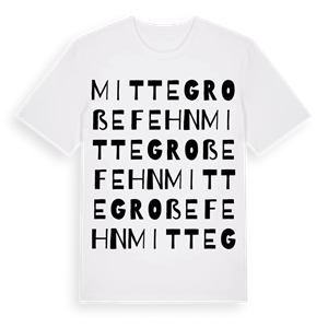 Mittegroßefehn ordlek t-shirt – ekologisk bomull t-shirt från Pinshirt