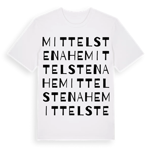 Mittelstenahe ordlek t-shirt – ekologisk bomull t-shirt från Pinshirt