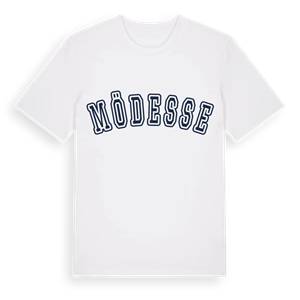 Mödesse college t-shirt – ekologisk bomull t-shirt från Pinshirt