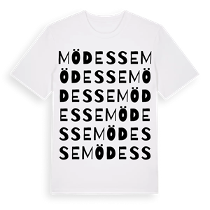 Mödesse ordlek t-shirt – ekologisk bomull t-shirt från Pinshirt