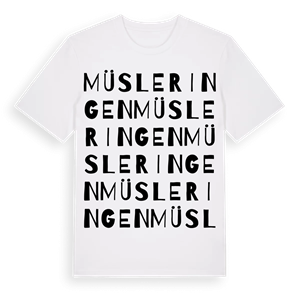 Müsleringen ordlek t-shirt – ekologisk bomull t-shirt från Pinshirt