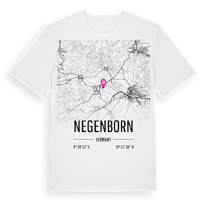 Negenborn karta t-shirt – ekologisk bomull t-shirt från Pinshirt