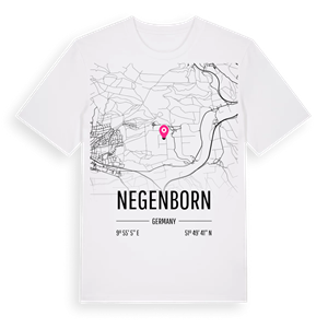 Negenborn karta t-shirt – ekologisk bomull t-shirt från Pinshirt
