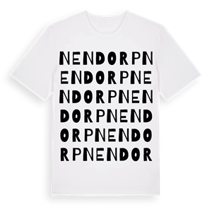 Nendorp ordlek t-shirt – ekologisk bomull t-shirt från Pinshirt