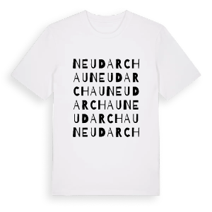 Neu Darchau ordlek t-shirt – ekologisk bomull t-shirt från Pinshirt