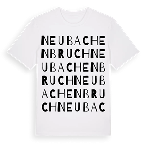 Neubachenbruch ordlek t-shirt – ekologisk bomull t-shirt från Pinshirt