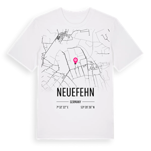 Neuefehn karta t-shirt – ekologisk bomull t-shirt från Pinshirt