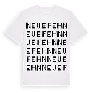 Neuefehn ordlek t-shirt – ekologisk bomull t-shirt från Pinshirt