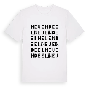 Neuendeel ordlek t-shirt – ekologisk bomull t-shirt från Pinshirt