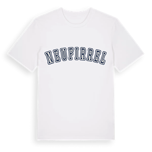 Neufirrel college t-shirt – ekologisk bomull t-shirt från Pinshirt