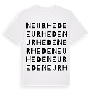 Neurhede ordlek t-shirt – ekologisk bomull t-shirt från Pinshirt