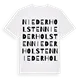 Niederholsten ordlek t-shirt