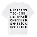 Niedernstöcken ordlek t-shirt