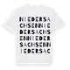 Niedersachsen ordlek t-shirt