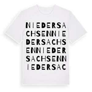 Niedersachsen ordlek t-shirt – ekologisk bomull t-shirt från Pinshirt