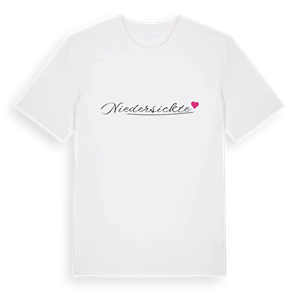Niedersickte hjärta t-shirt – ekologisk bomull t-shirt från Pinshirt