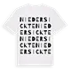 Niedersickte ordlek t-shirt
