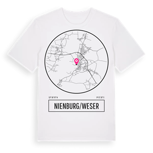 Nienburg/Weser t-shirt – ekologisk bomull t-shirt från Pinshirt
