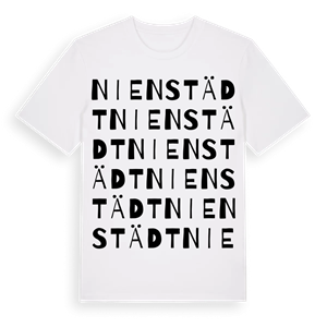 Nienstädt ordlek t-shirt – ekologisk bomull t-shirt från Pinshirt
