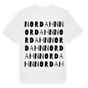 Nordahn ordlek t-shirt – ekologisk bomull t-shirt från Pinshirt