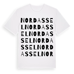Nordassel ordlek t-shirt – ekologisk bomull t-shirt från Pinshirt