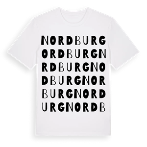 Nordburg ordlek t-shirt – ekologisk bomull t-shirt från Pinshirt