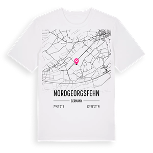 Nordgeorgsfehn karta t-shirt – ekologisk bomull t-shirt från Pinshirt