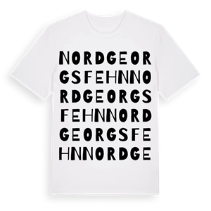 Nordgeorgsfehn ordlek t-shirt – ekologisk bomull t-shirt från Pinshirt