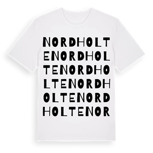 Nordholte ordlek t-shirt – ekologisk bomull t-shirt från Pinshirt