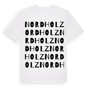 Nordholz ordlek t-shirt – ekologisk bomull t-shirt från Pinshirt