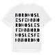 Nordmoslesfehn ordlek t-shirt