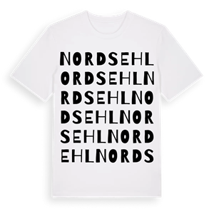 Nordsehl ordlek t-shirt – ekologisk bomull t-shirt från Pinshirt