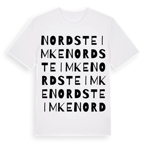 Nordsteimke ordlek t-shirt – ekologisk bomull t-shirt från Pinshirt