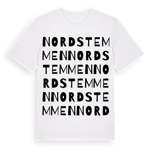 Nordstemmen ordlek t-shirt – ekologisk bomull t-shirt från Pinshirt