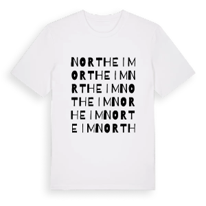 Northeim ordlek t-shirt – ekologisk bomull t-shirt från Pinshirt