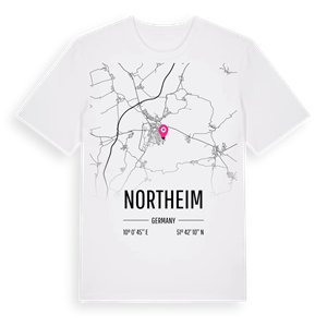 Northeim karta t-shirt – ekologisk bomull t-shirt från Pinshirt